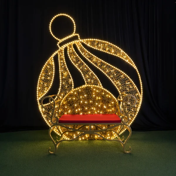 7 ft Ornament Bench - Photo Op Display