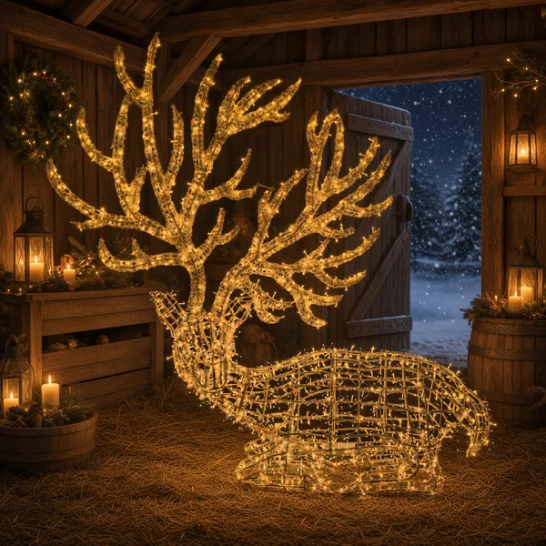 6 ft Laying Reindeer 