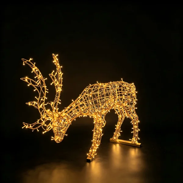 4 ft Grazing Reindeer