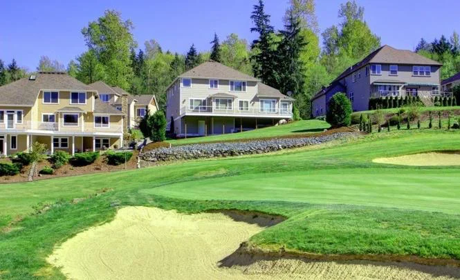 Seattle home with golf course view